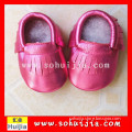 Japanese comfortable rose tassels Leather Baby Girl Moccasins 12-18 Months new style nation shoes